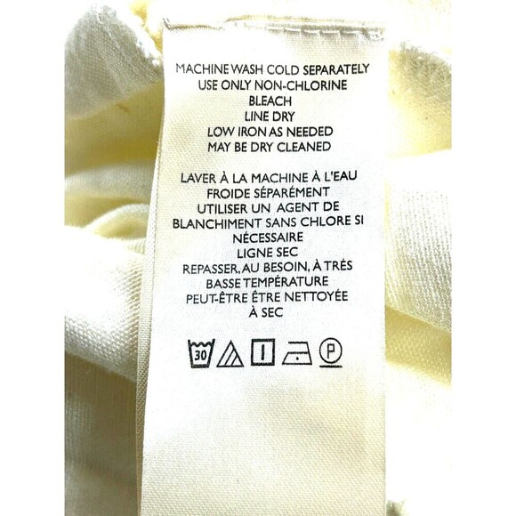 Free People Bella Women Cream Ruffle Front Sz M Tunic Shirt Dress Casual Mini N3 - Picture 11 of 12